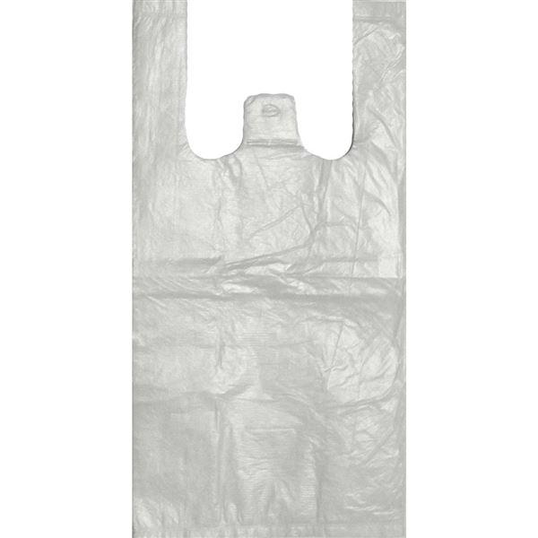 Mikroténová taška nosnosť 4 kg, biela (100 ks)