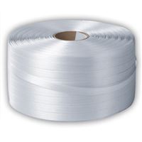 Viazacia páska PES šírka 16 mm, návin 850 m - biela, pletená