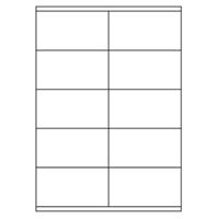 Samolepiace biele etikety 105 x 57 mm, A4 (1000 ks)