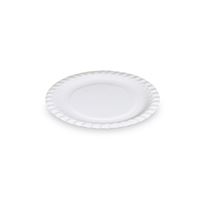 Papierový tanier plytký priemer 18 cm - biely (100 ks)