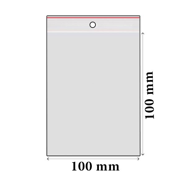 ZIP vrecká LDPE 100 x 100 mm (100 ks)