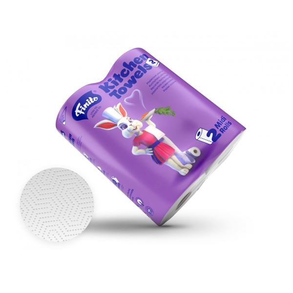 Kuchynské utierky Finito 2 ks, 2vrstvové