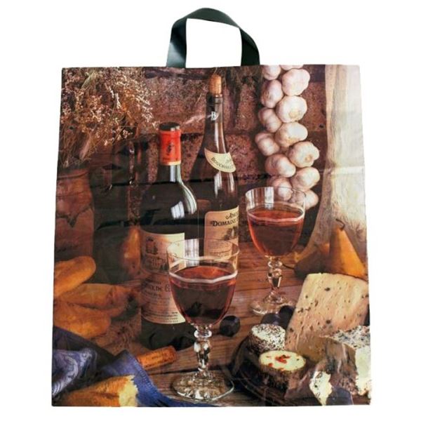 Nákupná taška s uchom 44 x 50 cm - víno