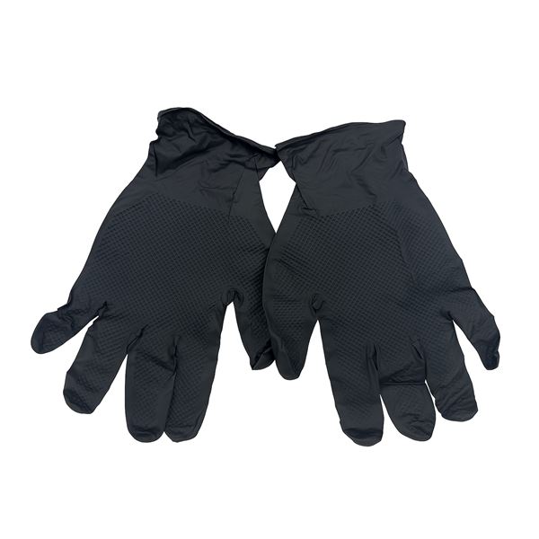 Rukavice DIAMOND BLACK nitrilové jednorazové - veľkosť XL (50ks)