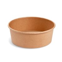 Papierová miska okrúhla 1300 ml - hnedý kraft (50 ks)