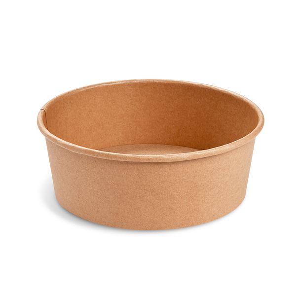 Papierová miska okrúhla 1300 ml - hnedý kraft (50 ks)