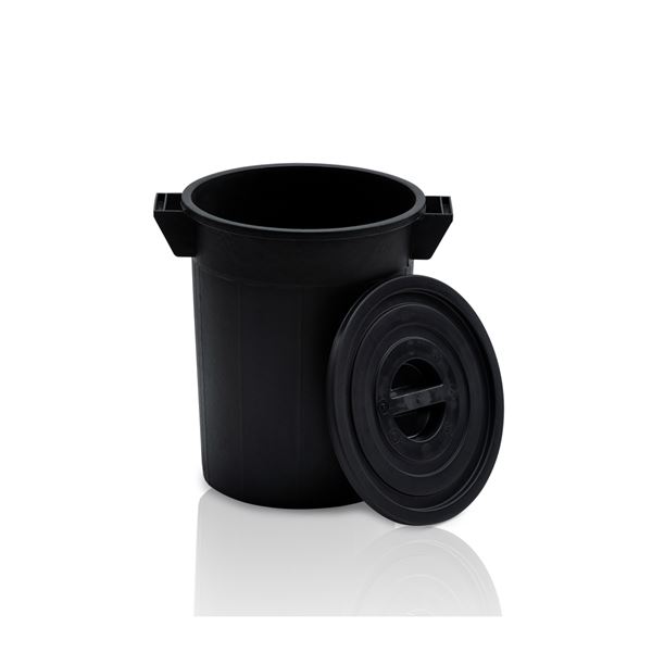 Plastová nádoba 50 l čierny regranulát - bez veka