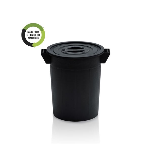 Plastová nádoba 50 l čierny regranulát - bez veka