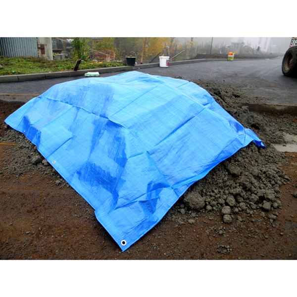 Krycia plachta s okami 5 x 8 m - ŠTANDARD