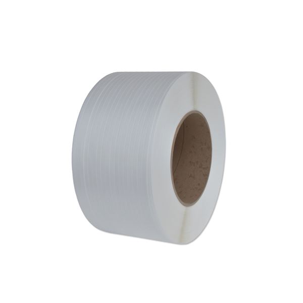 Viazacia páska PP 12/0.55 mm, D200, 3000 m - biela