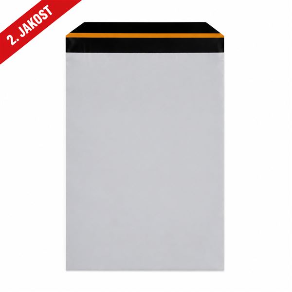 Plastová obálka samolepiaca 250 x 350 mm + 40 mm x 0,06 mm (50 ks), 2. jakost
