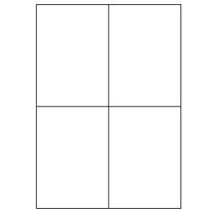 Samolepiace biele etikety 105 x 148,5mm, A4 (1000 ks)