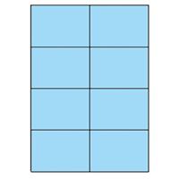 Samolepicí etikety 105 x 74mm, A4 (100 ks) modrá