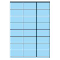 Samolepiace etikety 70 x 36 mm, A4 (100 ks) modré