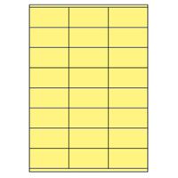 Samolepiace etikety 70 x 36 mm, A4 (100 ks) žlté