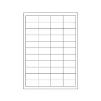 Samolepiace biele etikety 48,5 x 25,4 mm, A4 (100 ks) 44 ETIKET