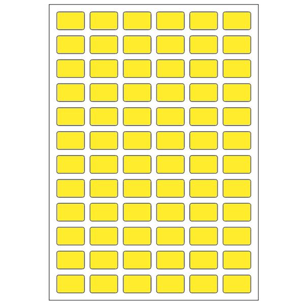 Samolepiace etikety 14 x 9 mm, A6 (10 ks) žlté