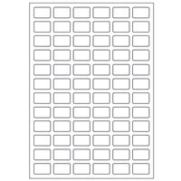 Samolepiace biele etikety 48 x 11 mm, A6 (15 ks)