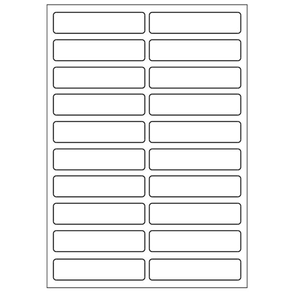 Samolepiace biele etikety 14 x 9 mm, A6 (15 ks)