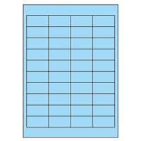 Samolepiace etikety 48,5 x 25,4 mm, A4 (100 ks) modré