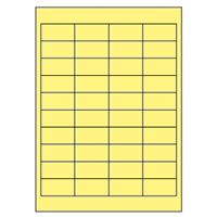 Samolepiace etikety 48,5 x 25,4 mm, A4 (100 ks) žlté
