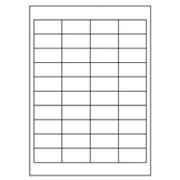 Samolepiace biele etikety 48,5 x 25,4 mm, A4 (100 ks) 40 ETIKET