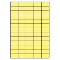 Samolepicí etikety 38,1 x 21,2mm, A4, žluté (100 ks)
