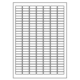 Samolepiace biele etikety 25,4 x 10mm, A4 (100 ks)