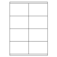 Samolepiace biele etikety 105 x 70 mm, A4 (100 ks)