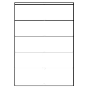 Samolepiace biele etikety 105 x 57 mm, A4 (100 ks)