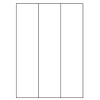 Samolepiace biele etikety 70 x 297 mm, A4 (100 ks)
