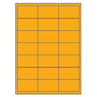 Samolepiace etikety 66 x 40 mm, A4 (100 ks) reflexné oranžové