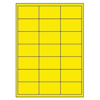 Samolepiace etikety 66 x 40 mm, A4 (100 ks) reflexné žlté