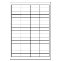 Samolepiace biele etikety 48,5 x 16,9mm, A4 (100 ks)
