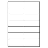 Samolepiace biele etikety 105 x 41mm, A4 (100 ks)