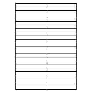 Samolepiace biele etikety 105 x 12,3mm, A4 (100 ks)