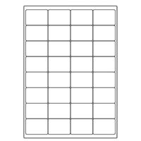 Samolepiace biele etikety 50 x 35mm, A4 (100 ks)