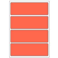 Samolepiace etikiety 99 x 33 mm, A6 (10 ks) červené
