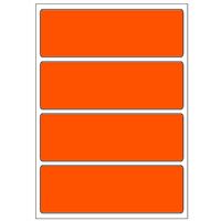 Samolepicí etikety 99 x 33 mm, A6 (10 ks) reflexné oranžové