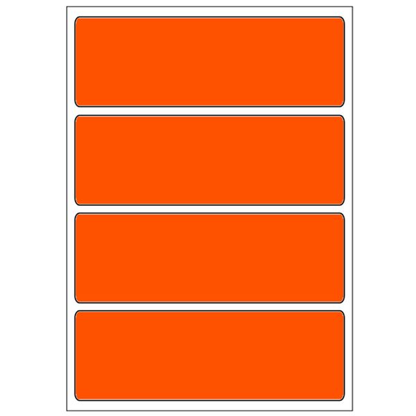 Samolepicí etikety 99 x 33 mm, A6 (10 ks) reflexné oranžové