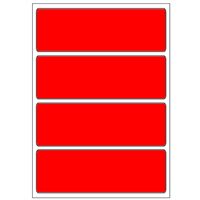 Samolepicí etikety 99 x 33 mm, A6 (10 ks) reflexné červené