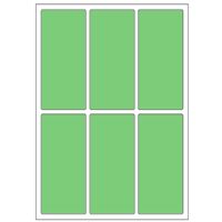 Samolepiace etikety 31 x 69 mm, A6 (10 ks) zelené