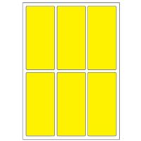 Samolepiace etikety 31 x 69 mm, A6 (10 ks) reflexné žlté
