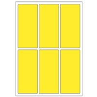 Samolepiace etikety 31 x 69 mm, A6 (10 ks) žlté