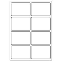 Samolepiace biele etikety 48 x 33 mm, A6 (15 ks)