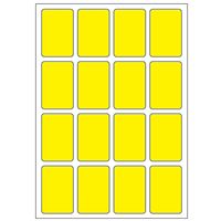 Samolepiace etikety 22 x 33 mm, A6 (10 ks) reflexné žlté
