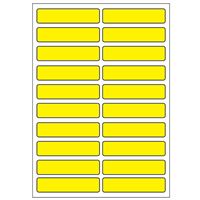 Samolepiace etikety 48 x 11 mm, A6 (10 ks) reflexné žlté