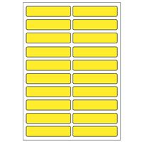 Samolepiace etikety 48 x 11 mm, A6 (10 ks) žlté