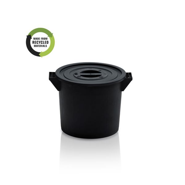 Plastová nádoba 35 l - čierny regranulát